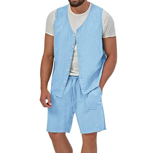 Holt - Men's Shirt Vest and Short Set