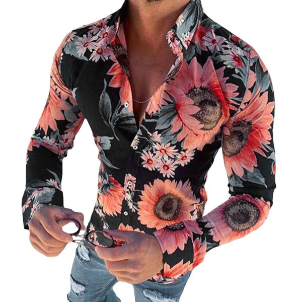 Vito - Men's Casual Sunflower Top