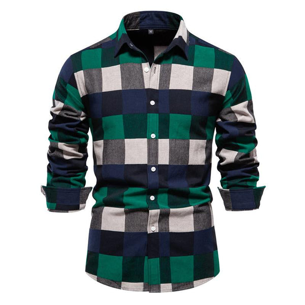 Irra - Men's Retro Plaid Top