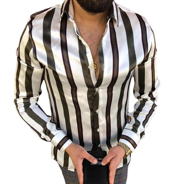 Macon - Elegant Men's Stripe Top