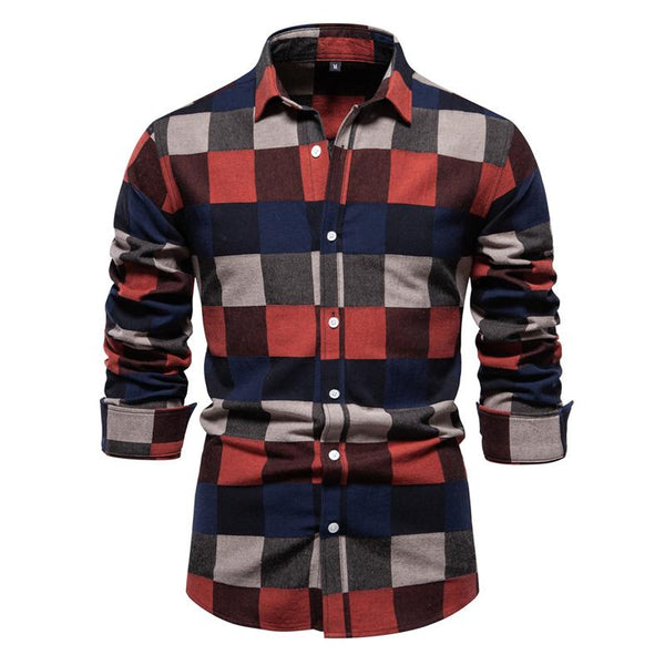 Irra - Men's Retro Plaid Top