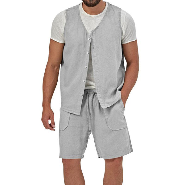 Holt - Men's Shirt Vest and Short Set