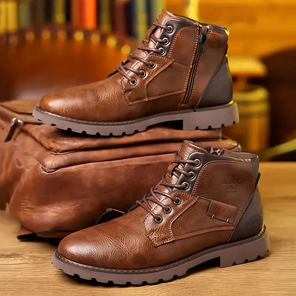 Carlo - Rugged Lace-Up Boots - Weatherproof & Comfortable