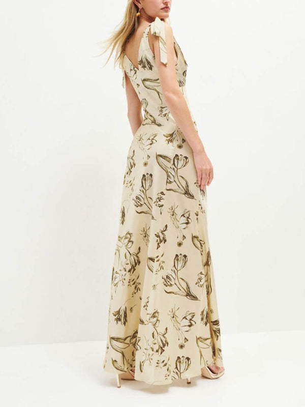 Serenity - Elegant Printed Maxi Dress