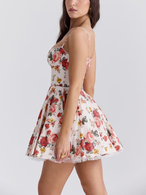 Jubilee - Elegant Floral Mini Dress