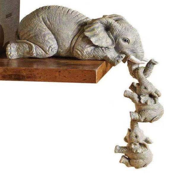 Elephant Sculpture – Unique Home Accent – Symbolizes Strength & Prosperity