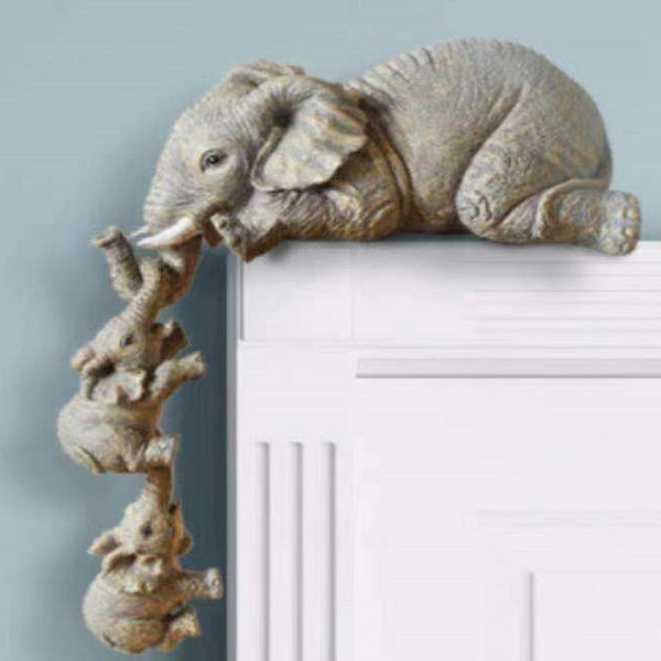 Elephant Sculpture – Unique Home Accent – Symbolizes Strength & Prosperity