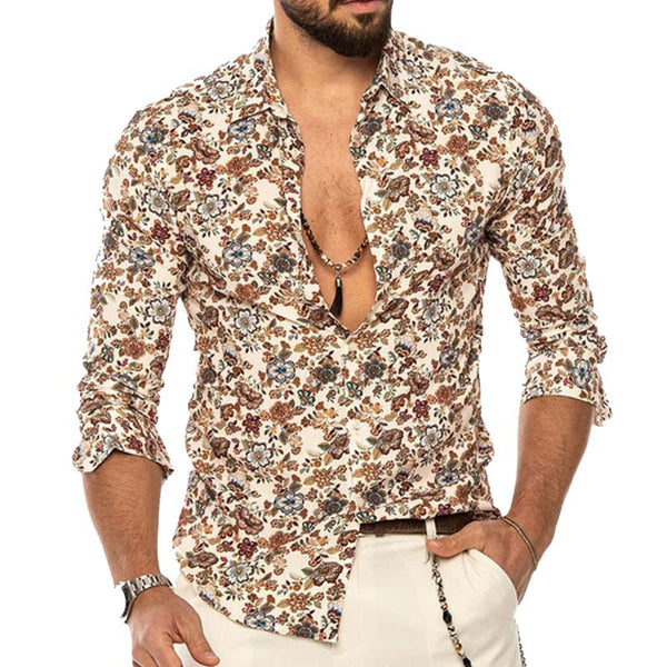 Marius - Men's Retro Floral Top