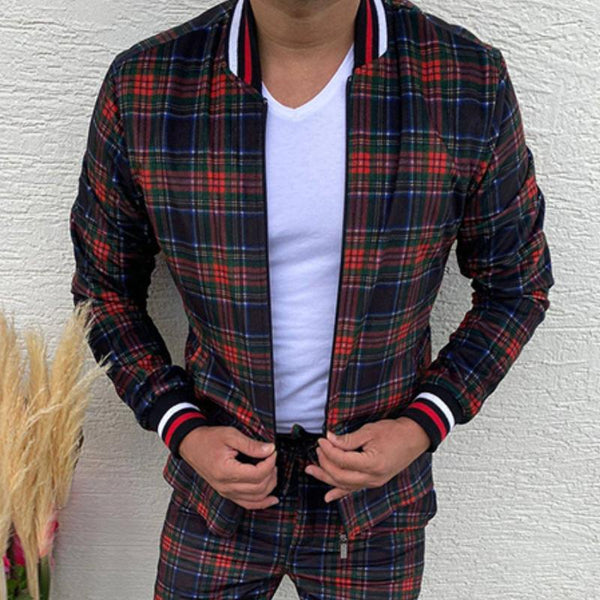 Ellington - Stylish Men's Retro Plaid Set