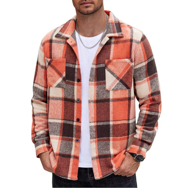 Kimson - Men's Flannel Plaid Top