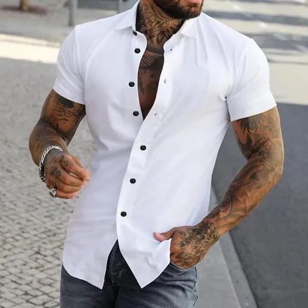 Booker - Men's Plain Sleeve Shirt