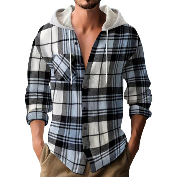 Garth - Men's Stylish Flannel Hoodie