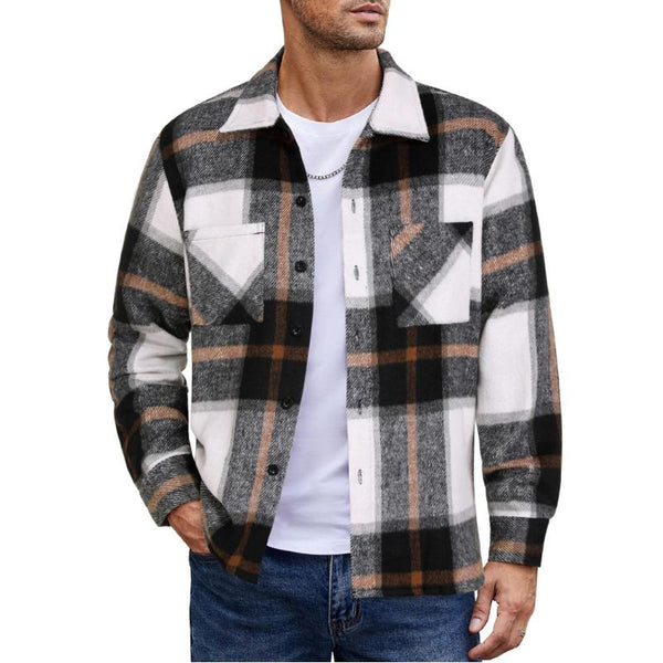 Kimson - Men's Flannel Plaid Top