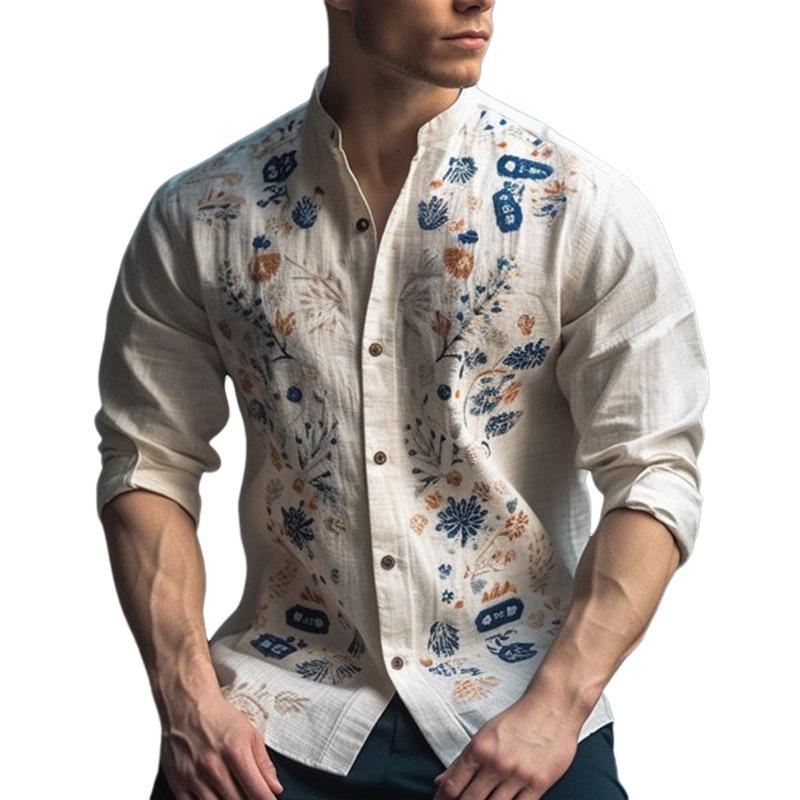 Sheldon - Men's Casual Floral Print