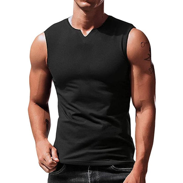 Pax - Men's V-Neck Plain Tank Top