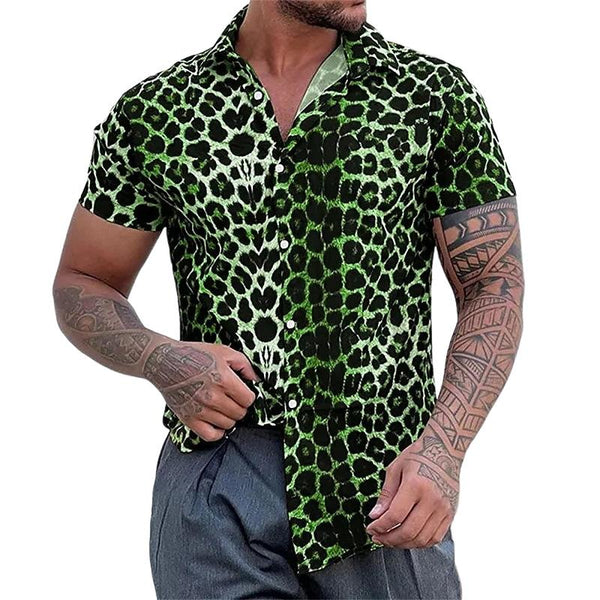 Clayton - Men's Leopard Print Top