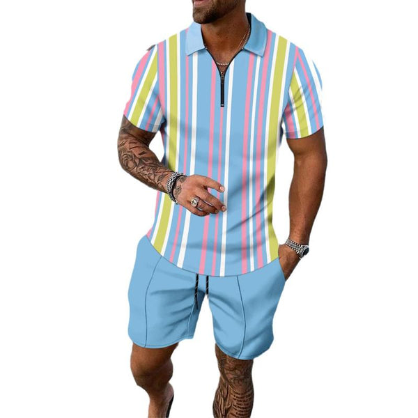 Fox - Fashionable Striped Men's Set