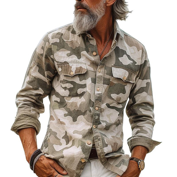 Dominic - Men's Military Design Shirt