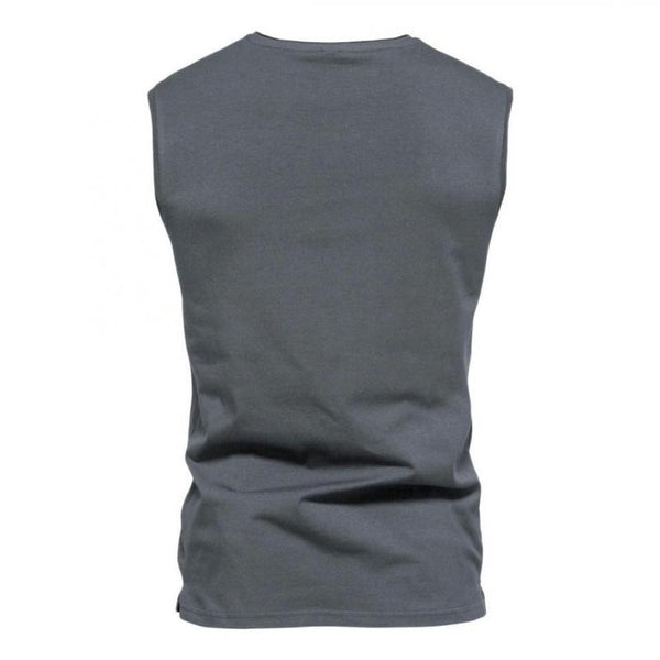 Pax - Men's V-Neck Plain Tank Top