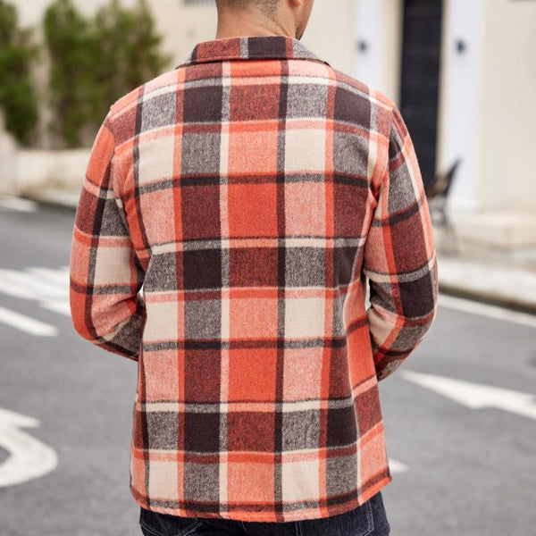 Kimson - Men's Flannel Plaid Top