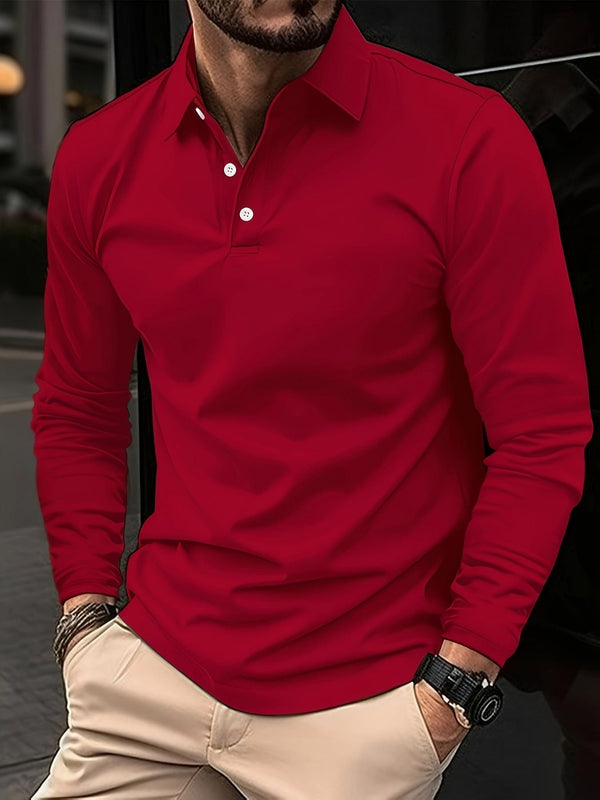 Izaiah - Long Sleeve Polo Shirt