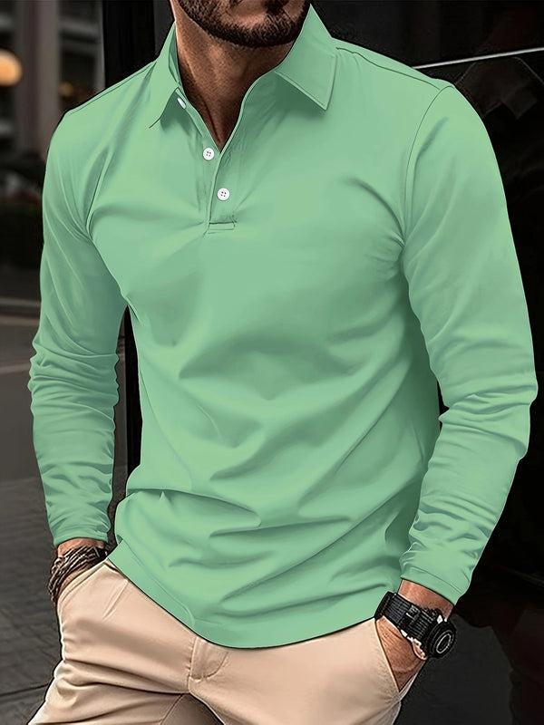 Izaiah - Long Sleeve Polo Shirt