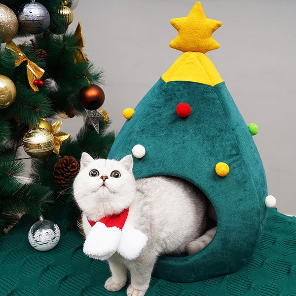 Simba - Festive Cat Bed – Soft, Warm & Designed for Christmas Comfort