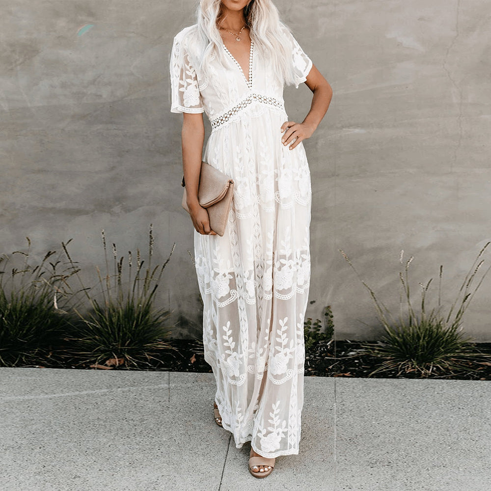 Merlinda - V-Neck Maxi Dress