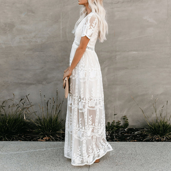 Merlinda - V-Neck Maxi Dress