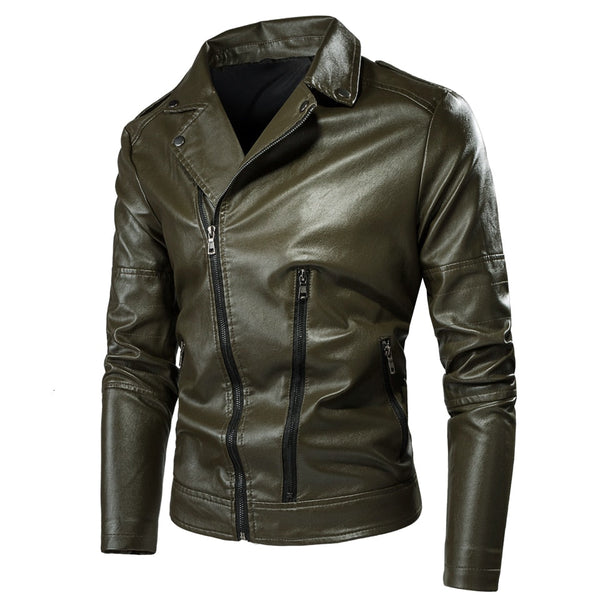 Ares - Biker Leather Jacket