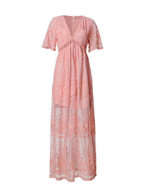 Merlinda - V-Neck Maxi Dress