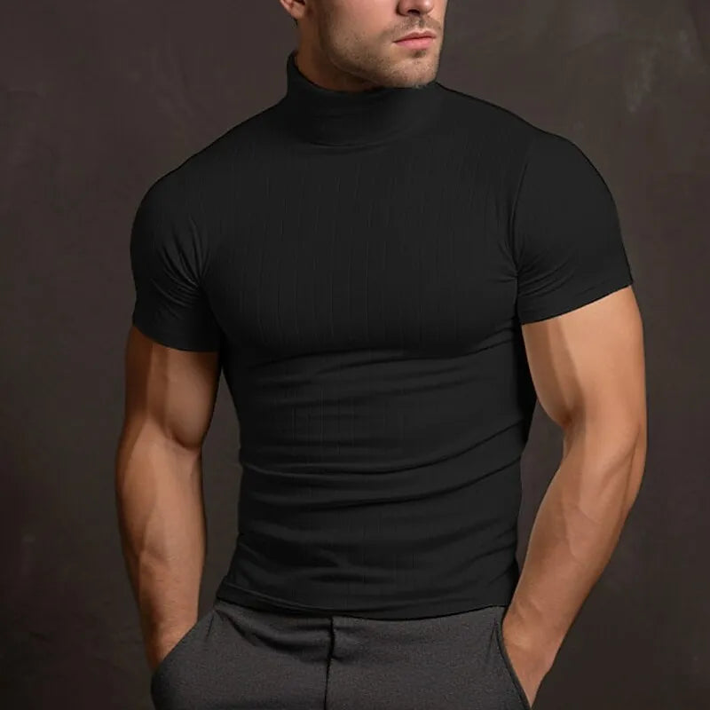 Keegan - Men's Turtleneck Shirt Tops