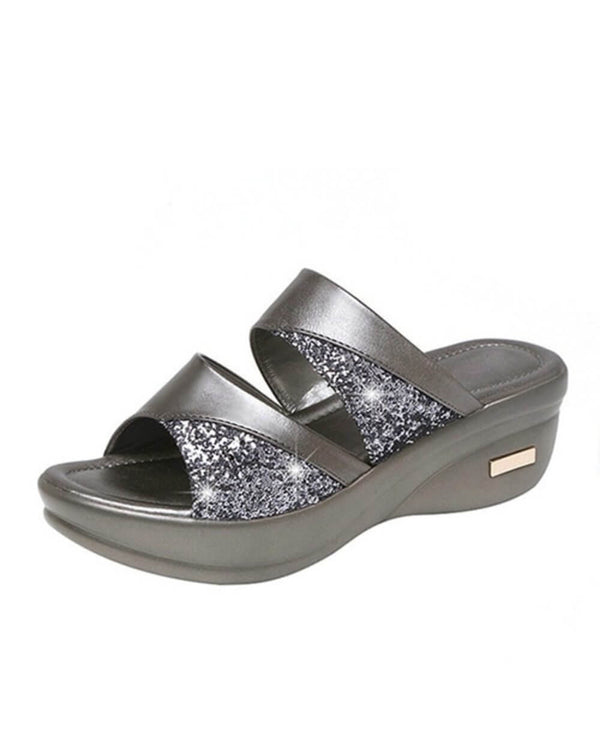 Josefina - Glitter Wedge Orthopedic Sandals