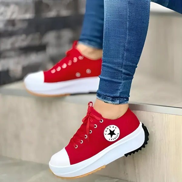 Canvas - Platform Sneakers for Women