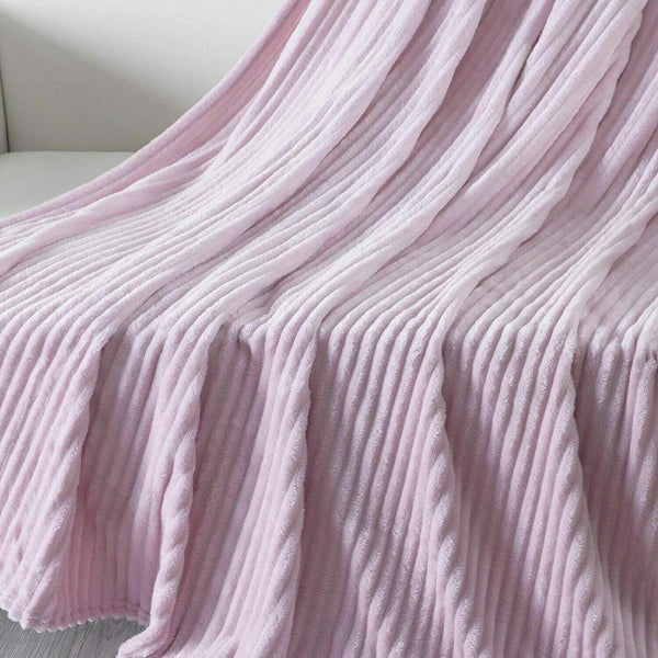 Ribbed Throw Blanket - Ultra-Soft, Warm & Stylish for Home & Sofa