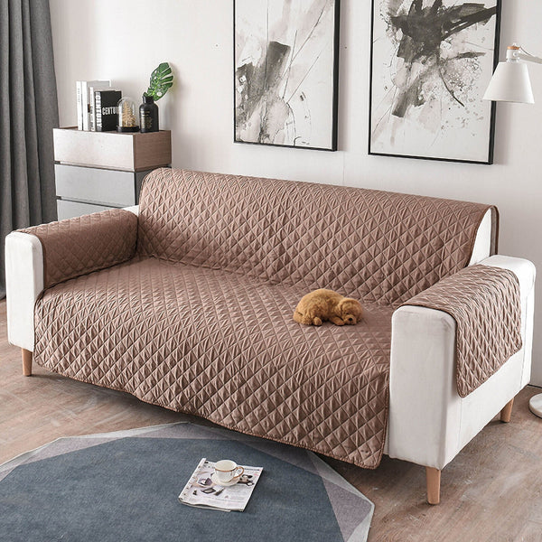 Snug Fit Quilted Pet Sofa Cover