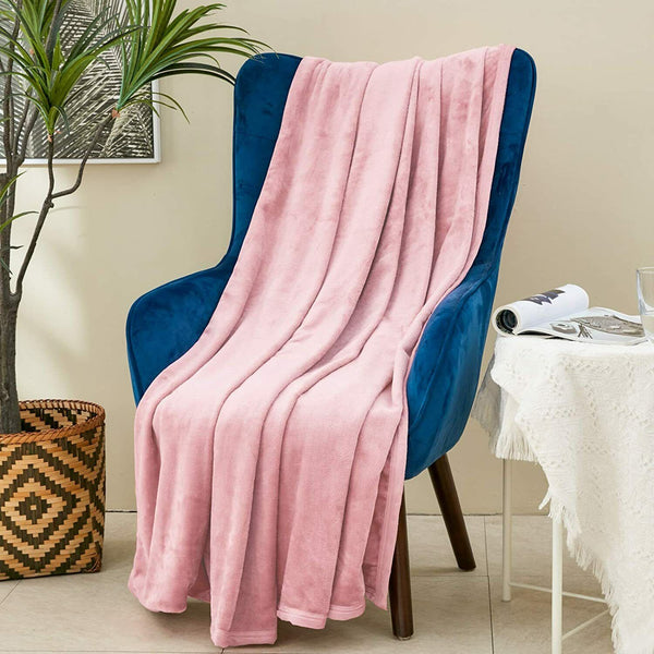 LuxFleece Large Throw Blanket - Super Soft, Cozy & Warm for Ultimate Comfort