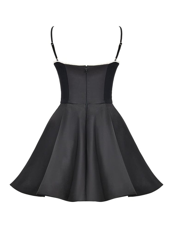 Kiana - Black Tulle Mini Dress