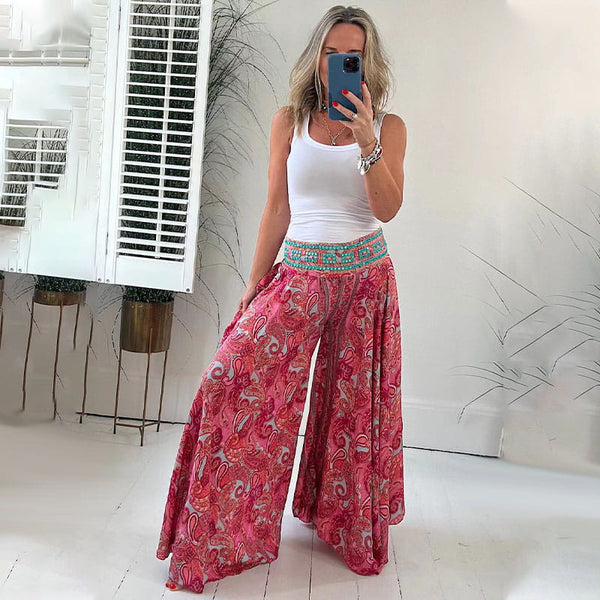 Fleur- Paisley Culottes Pants