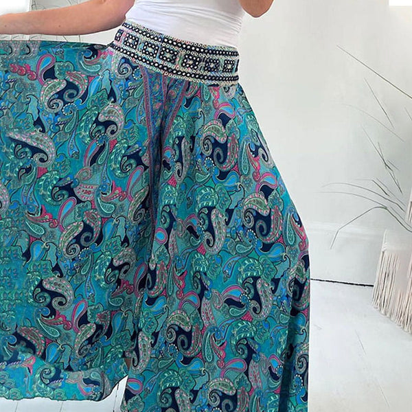 Fleur- Paisley Culottes Pants