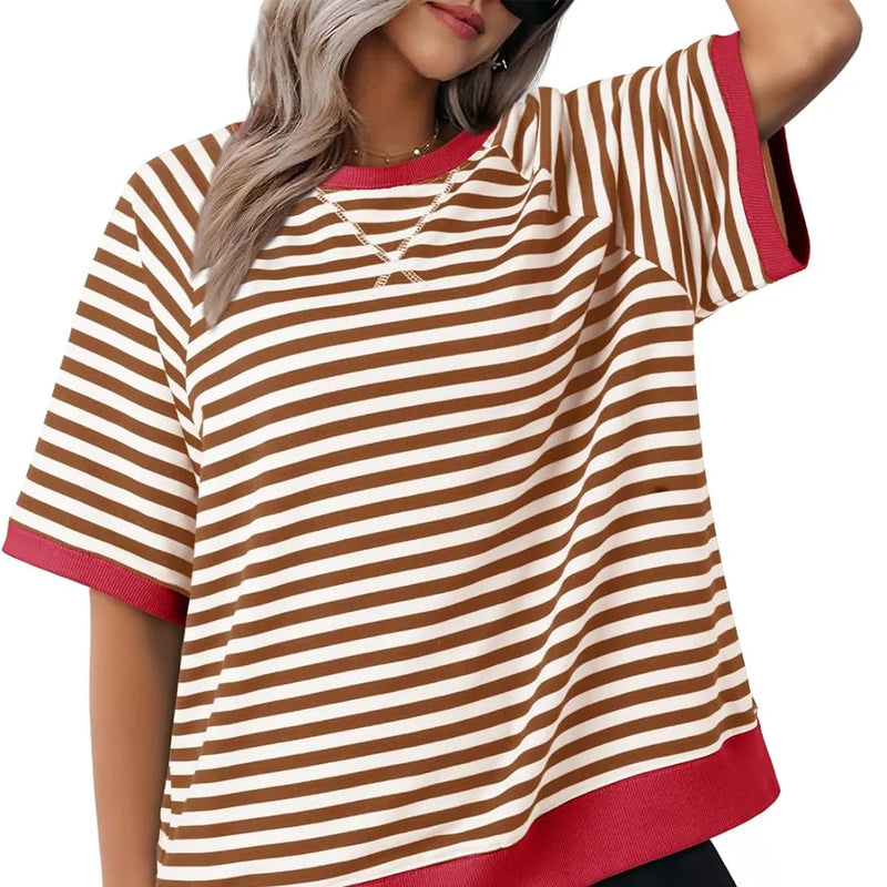 Frhey - Stripe T Shirt for Women