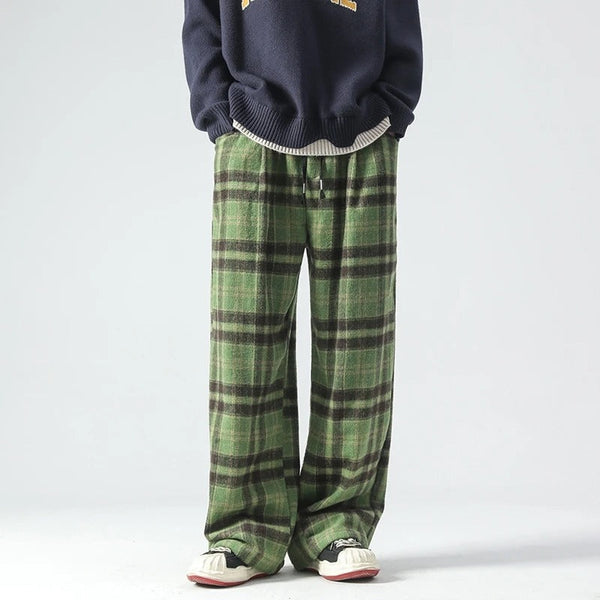 Raphael - Men's Relaxed Plaid Pants