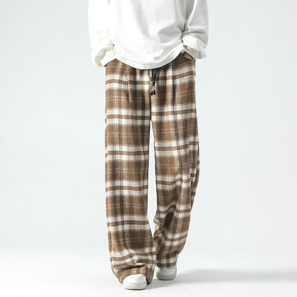 Raphael - Men's Relaxed Plaid Pants