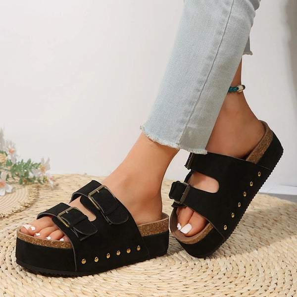 Jacquilin - Stylish Sandals with Double Strap