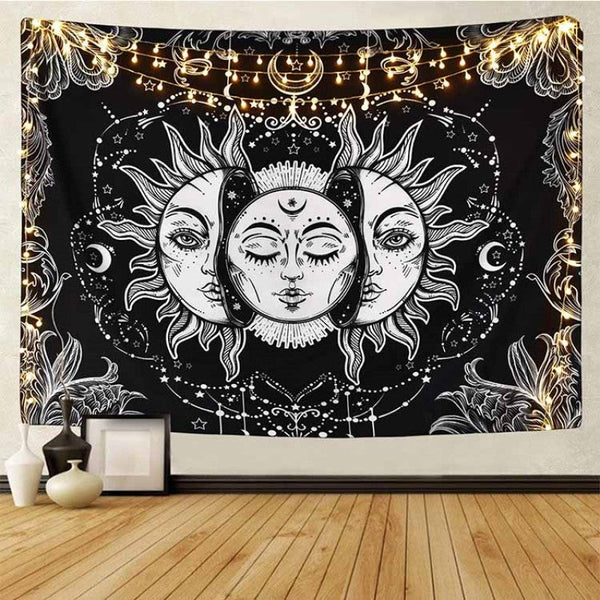 Home Decoration Indie Wall Tapestry – Minimalist & Chic – Easy to Hang & Maintain