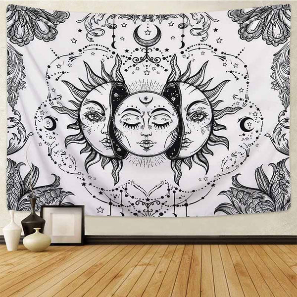 Home Decoration Indie Wall Tapestry – Minimalist & Chic – Easy to Hang & Maintain