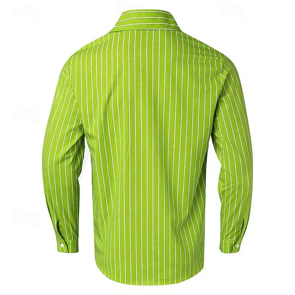 Ian - Men's Classic Striped Shirt