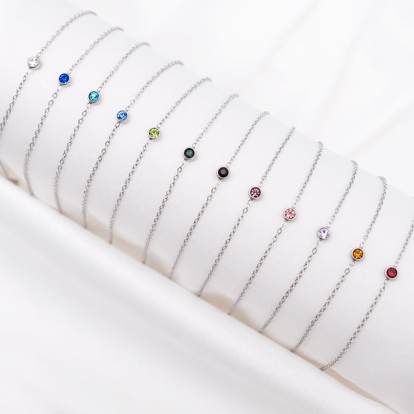 Thea – Round Gemstone Birthstone Bracelet – A Thoughtful Gift for Special Occasions